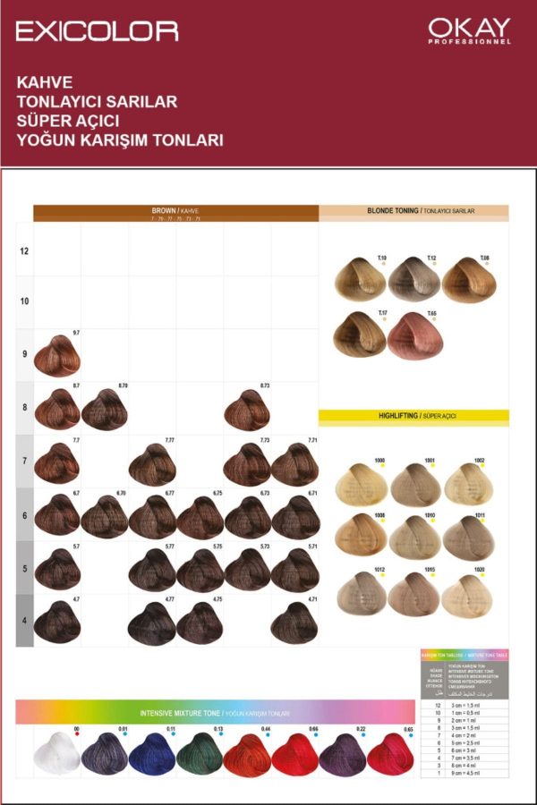 رنگ مو اورجینال برند Exicolor مدل Saç Boyası Tüp 60 Ml کد 687764931 - Image 5