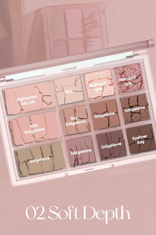 سایه چشم اورجینال برند Clio مدل Shade & Shadow Palette 02 کد 837752044 - Image 5