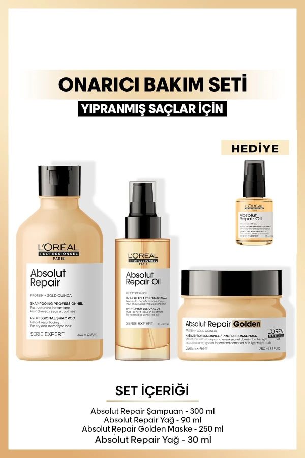 ست مراقبت از مو اورجینال برند L oreal professionnel مدل Absolut Repair کد 250277420