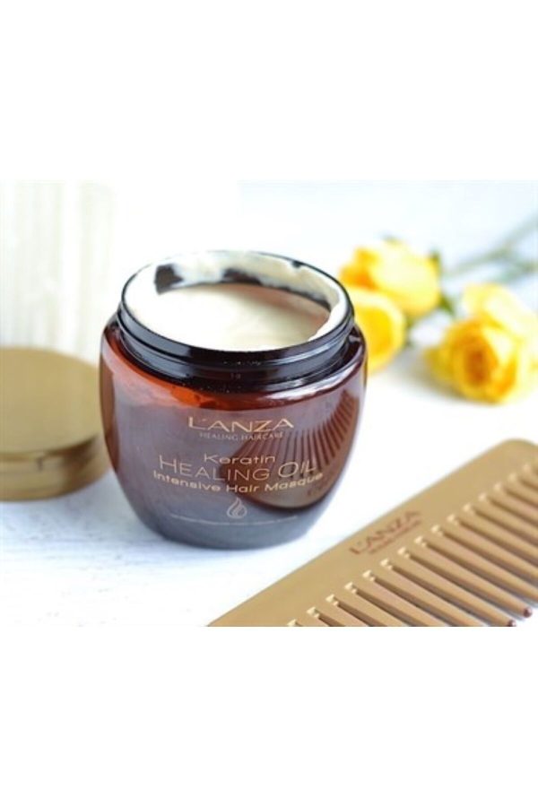 ماسک مو اورجینال برند L anza مدل Keratin Healing Intensif Hair Mask کد 749558738 - Image 6
