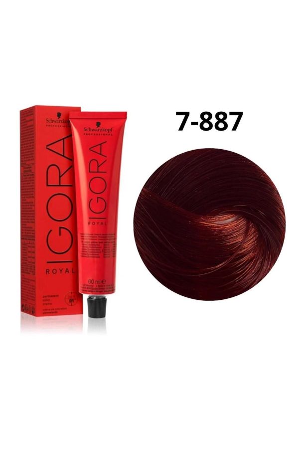 رنگ مو اورجینال برند Igora مدل Tüp Boya 7-887 کد 866290827