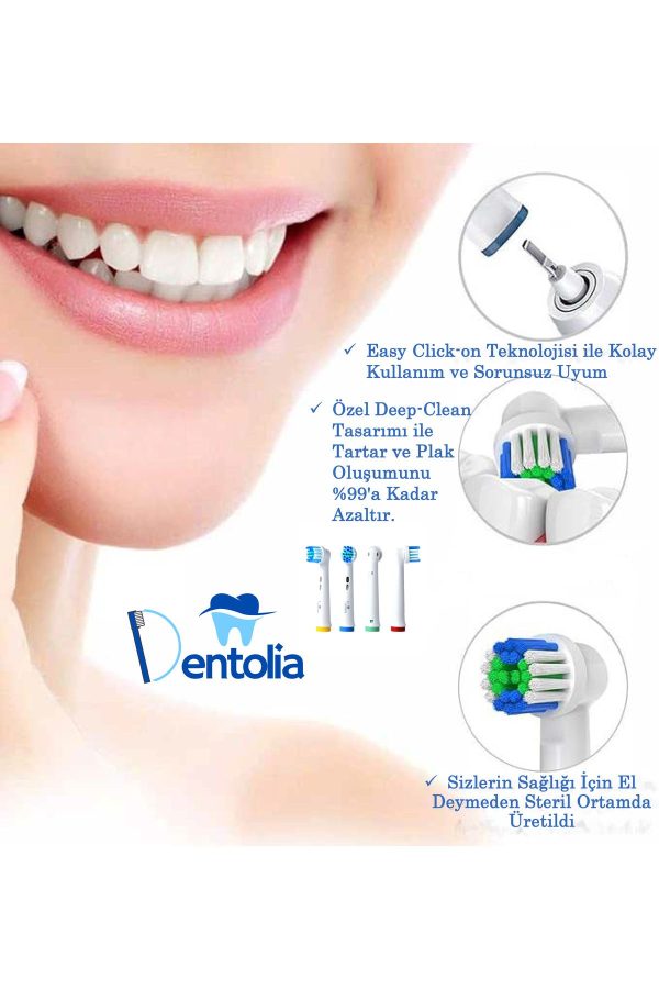 سری یدک مسواک برقی اورجینال برند Dentolia کد 871631842 - Image 2