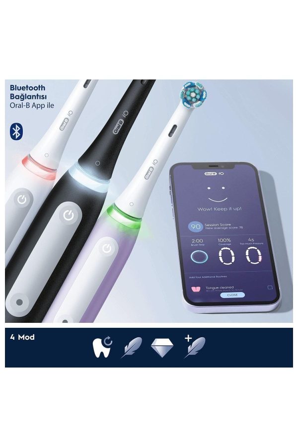 مسواک برقی اورجینال برند Oral b مدل Io 4 کد 336390206 - Image 4