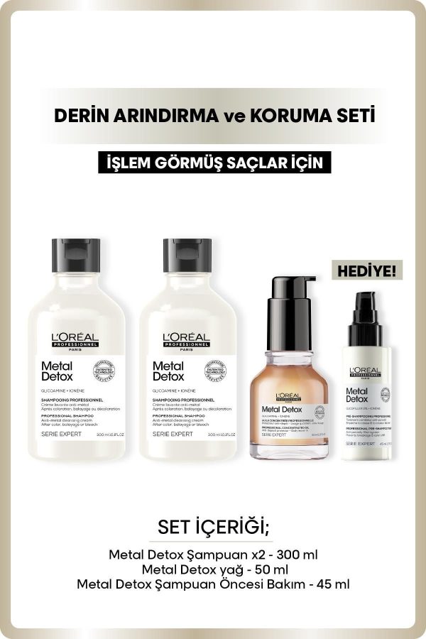 ست مراقبت از مو اورجینال برند L oreal professionnel مدل Derin Arındırma ve Koruma Seti کد 857810834