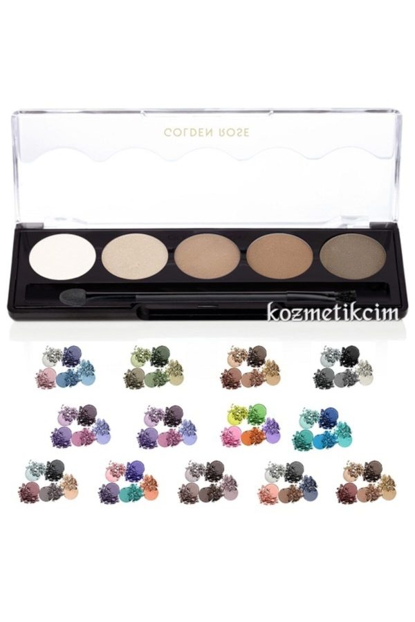 سایه چشم اورجینال برند Golden rose مدل Profesyonel 5li Far Paleti کد 233990745 - Image 2