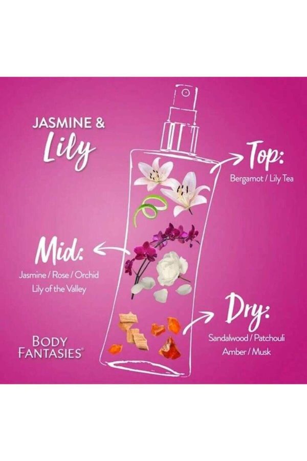 اسپری بدن اورجینال برند Body fantasies مدل Jasmine & Lily کد 873182831 - Image 2