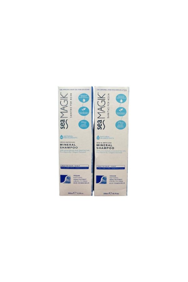 شامپو اورجینال برند Dead sea مدل SEA MAGIK MINERAL SHAMPOO 2Lİ کد 760028137