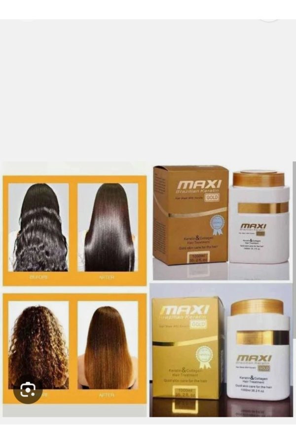 ست مراقبت از مو اورجینال برند Maxi مدل Brazilian Keratin Saç Bakım 1000ml کد 867996726 - Image 2