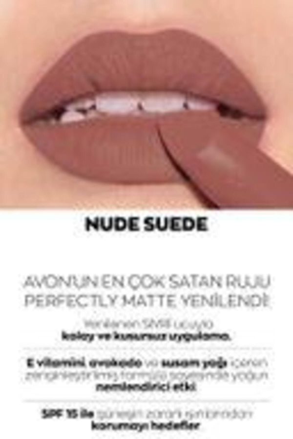 رژ لب اورجینال برند Avon مدل Ultra Matte Lipstick Nude Suede کد 832233353 - Image 2