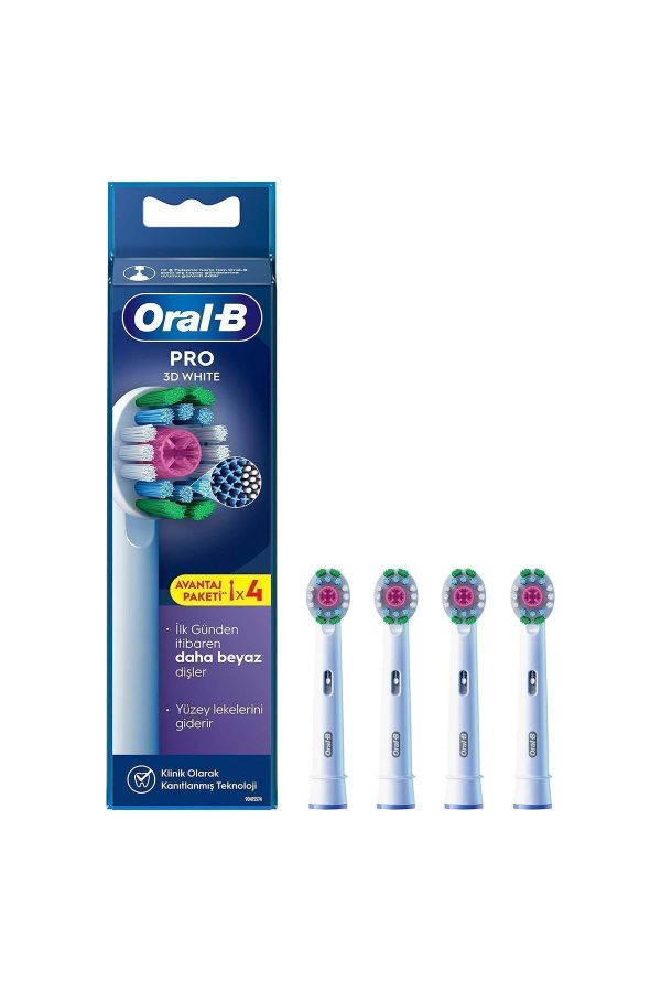 سری یدک مسواک برقی اورجینال برند Oral b مدل 3D White X-filament کد 805580265