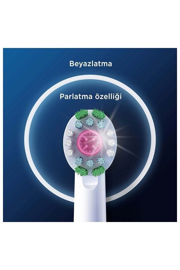 سری یدک مسواک برقی اورجینال برند Oral b مدل 3D White X-filament کد 805580265 - Image 4