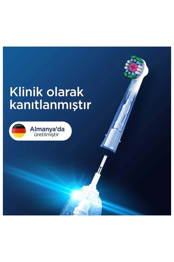 سری یدک مسواک برقی اورجینال برند Oral b مدل 3D White X-filament کد 805580265 - Image 8