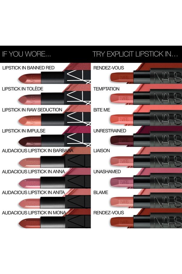 رژ لب اورجینال برند Nars مدل EXPLICIT LIPSTICK کد 853646815 - Image 5