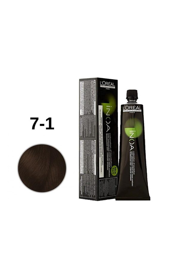رنگ مو اورجینال برند Inoa مدل Saç Boyası 60Ml 7-1 کد 869815012
