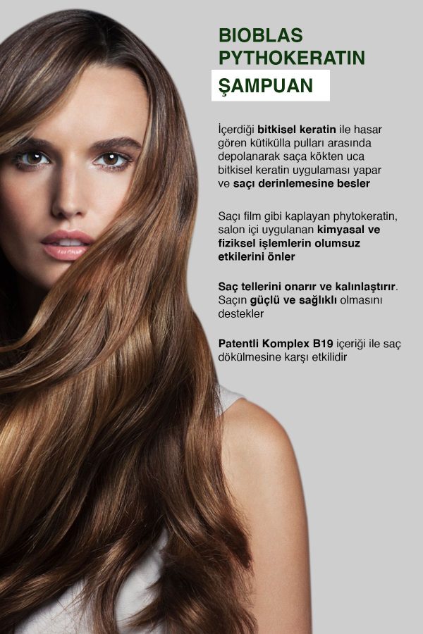 شامپو اورجینال برند Bioblas مدل Phyto Keratin Şampuan 1000 ml کد 31894749 - Image 3