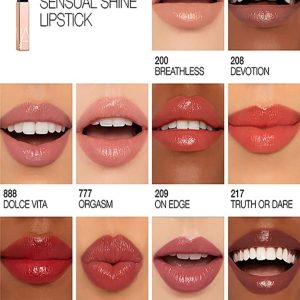 رژ لب اورجینال برند Nars مدل Afterglow Sensual Shine Lipstick کد 839229930